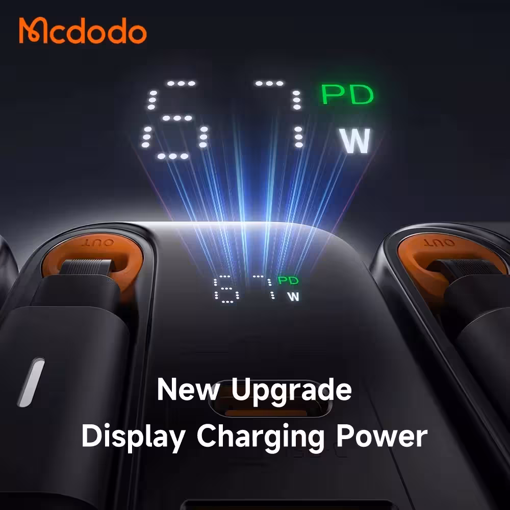 شارژر دیواری 67 وات مک دودو مدل CH-4100 به همراه کابل متصل به بدنه USB-C