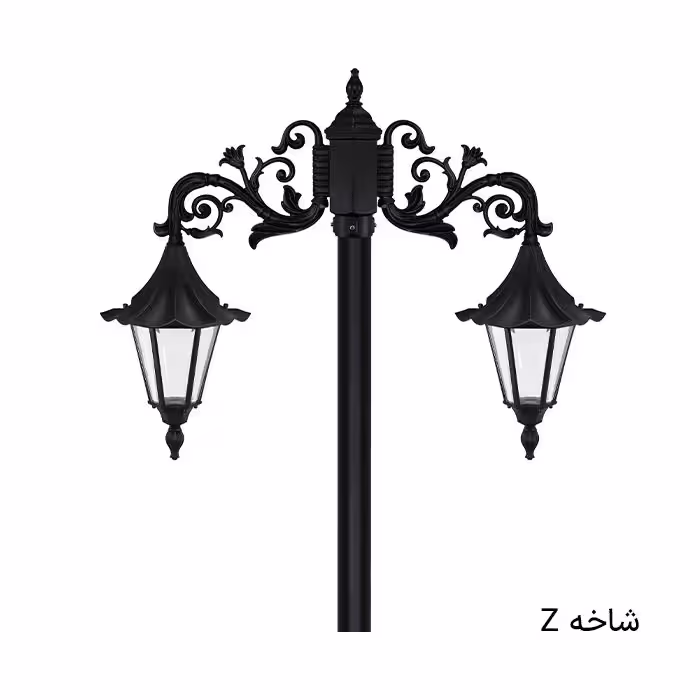 چراغ باغی دوشاخه رومی چتری