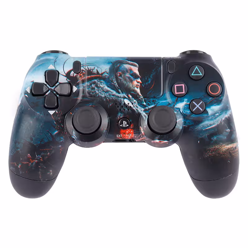 دسته بی سیم SONY PlayStation 4 DualShock 4 High Copy طرح Assassins Creed Valhalla