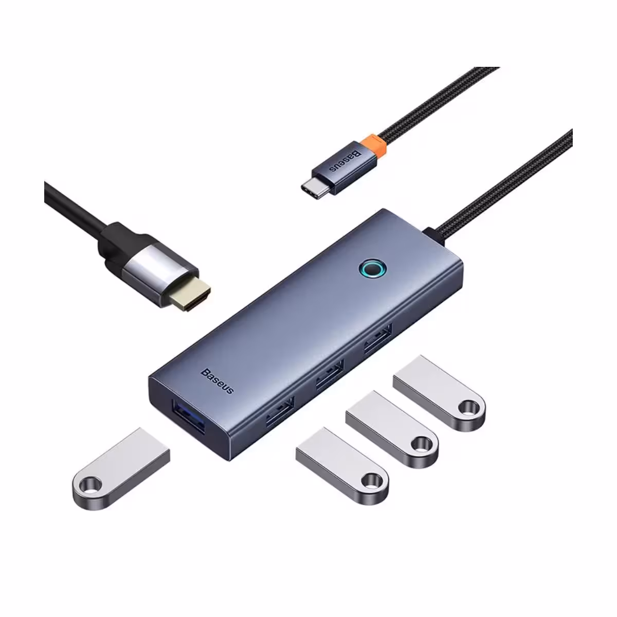 خرید هاب 5 پورت USB-C بیسوس UltraJoy Series Clarity BS-OH110