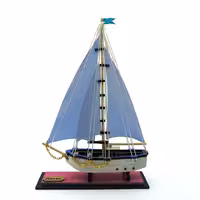 ماکت کشتی چوبی طول 13 سانتیمتری