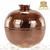 قندان مسی طرح انار چکشی