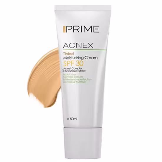 ضدآفتاب و مرطوب کننده رنگی spf30 فاقدچربی پریم