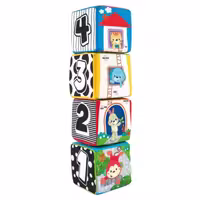 اسباب بازی مکعب 4 عددی وین فان Winfun Animal Pals Soft Blocks