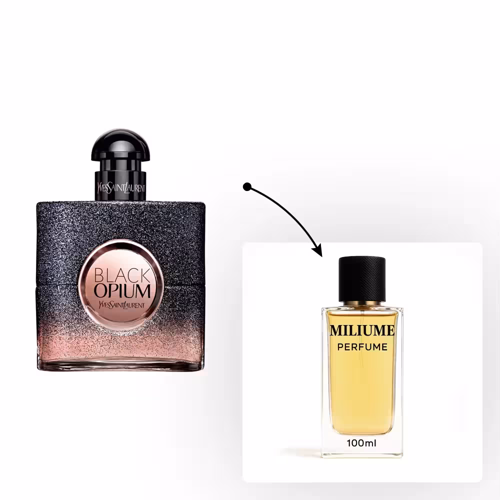 اسانس عطر Yves Saint Laurent Black Opium Floral Shock برند RenneTouch - کد 1327 - ایو سن لورن بلک اوپیوم فلورال شوک 100ML - میلیوم پرفیوم