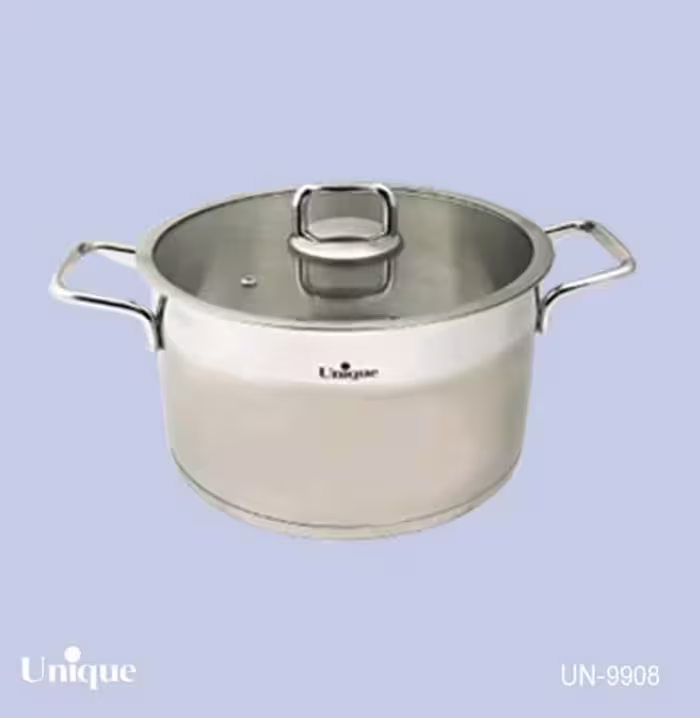 قابلمه تک استیل سایز 28 (فلت) یونیک کد UN-9908