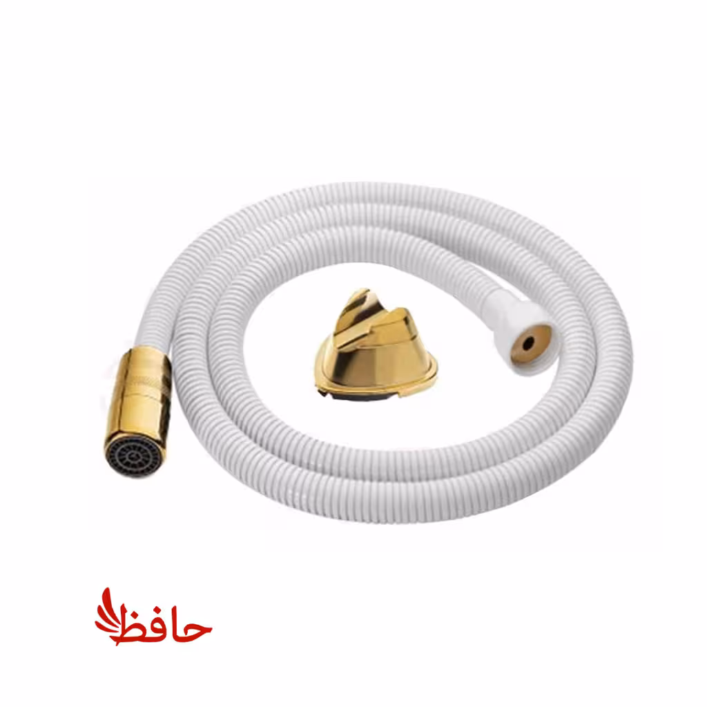 شلنگ توالت راسان شیری طلایی