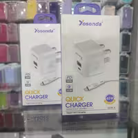 پک شارژر و آداپتور یوسوندا دارای یک پورت یو آی بی و یک پورت تایپ سی
