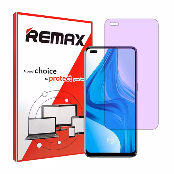 گلس اوپو F17 Pro مدل هیدروژلی آنتی پرپل برند ریمکس کد S