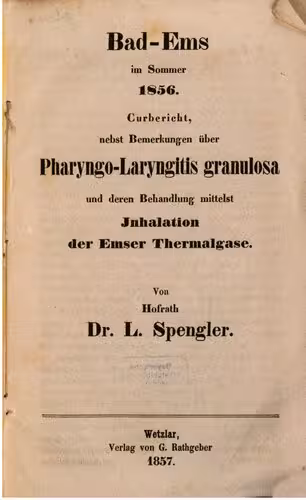 خرید و دانلود نسخه کامل کتاب Bad Ems im Sommer 1856