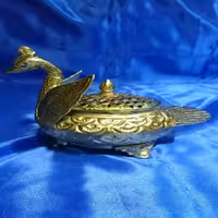 قندان برنجی طرح پرنده
