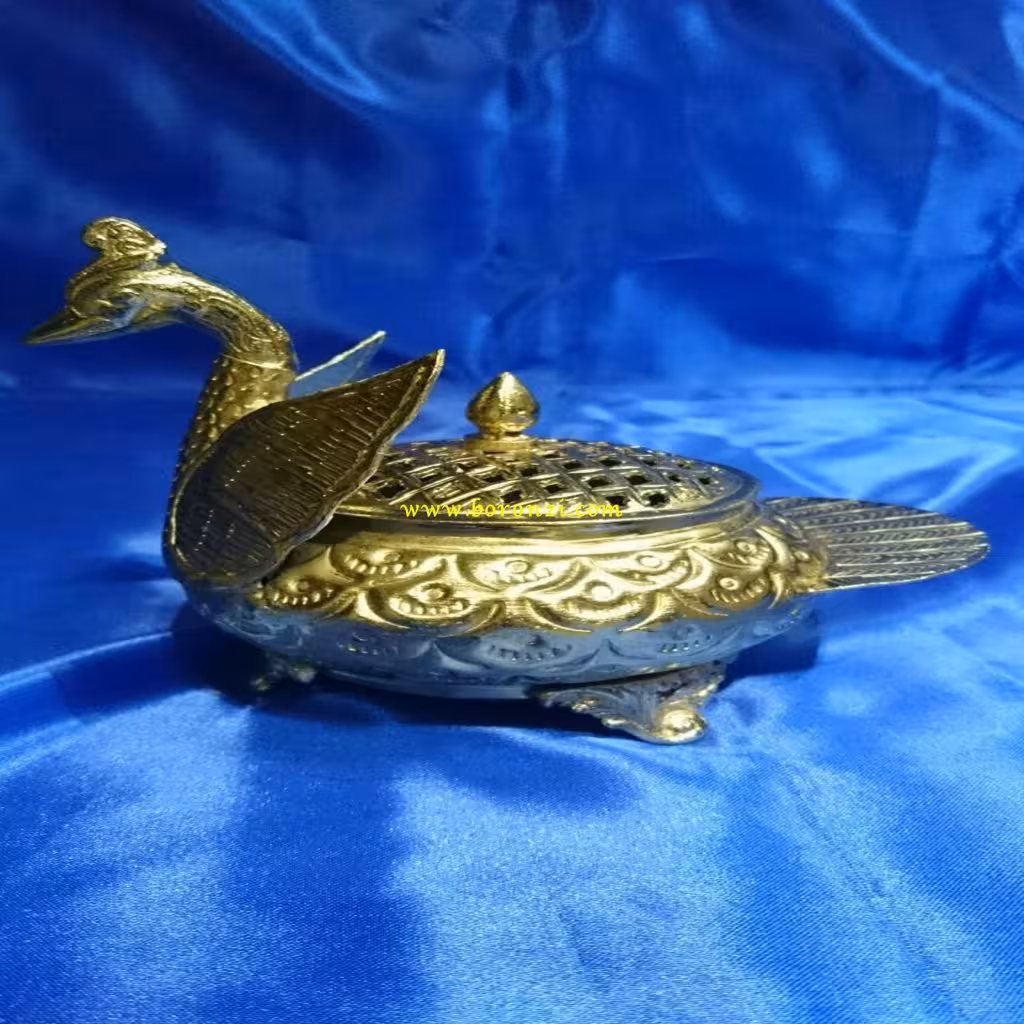 قندان برنجی طرح پرنده