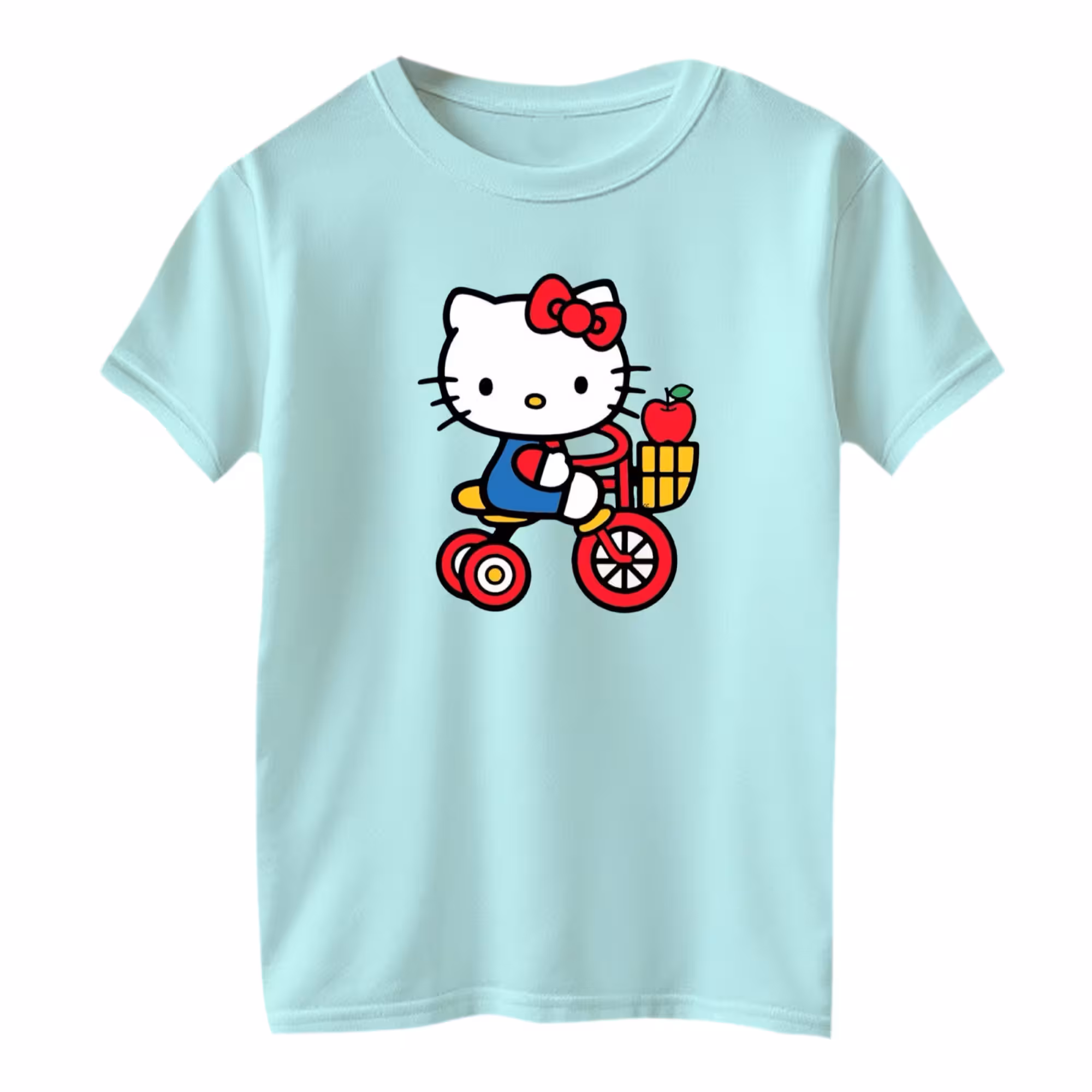 تی شرت آستین کوتاه بچگانه مدل کیتی کد 2 رنگ آبی روشن – 35