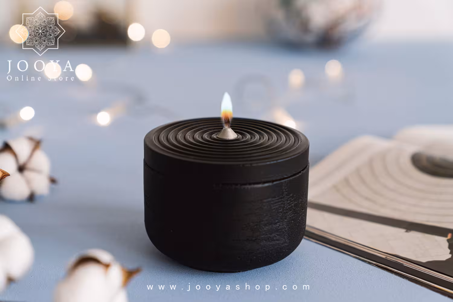 شمع طرح اثر مشکی