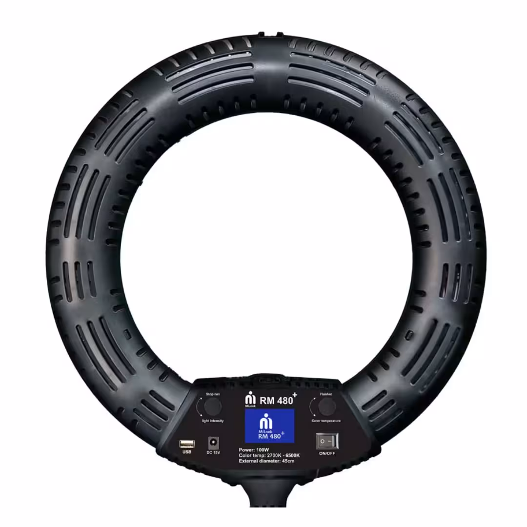 رینگ لایت حرفه ای Ring Light Milook RM 480 plus همراه سه پایه