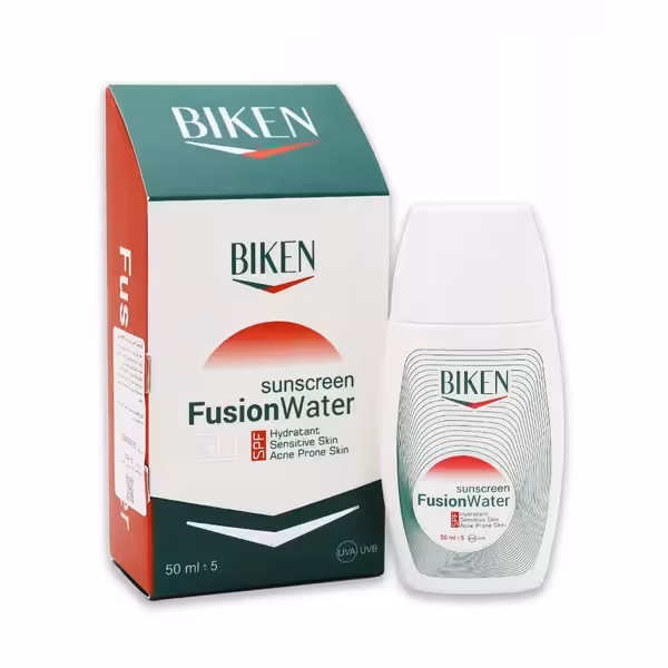 کرم ضدآفتاب بی رنگ  SPF30 پوست مستعد جوش بیکن 50 میلی‌لیتر Biken