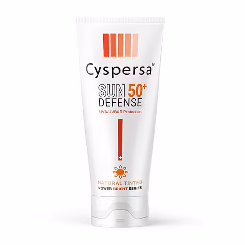 کرم ضد آفتاب رنگی ( طبیعی ) روشن کننده SPF50 سیسپرسا حجم 50 میل