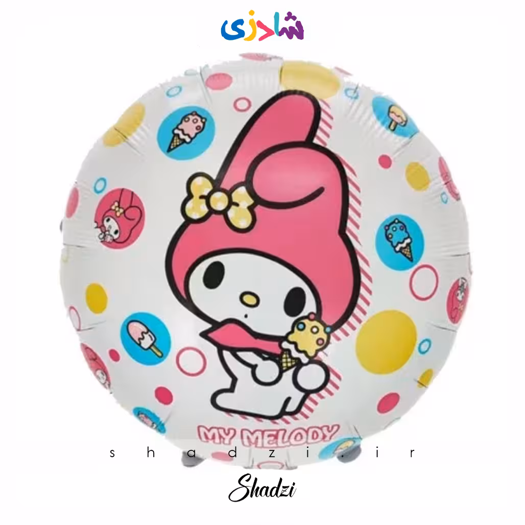 بادکنک فویلی ملودی گرد