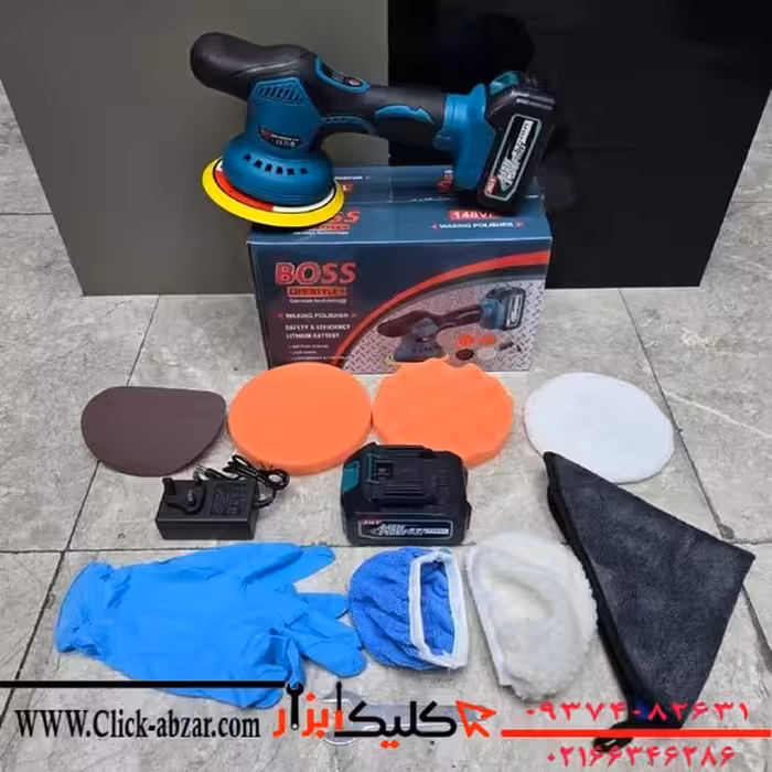 سنباده و پولیش شارژی اوربیتال باس مدل 148VF