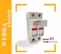 پایه فیوز سکسیونر دو فاز چراغدار سایز ETI 10*38