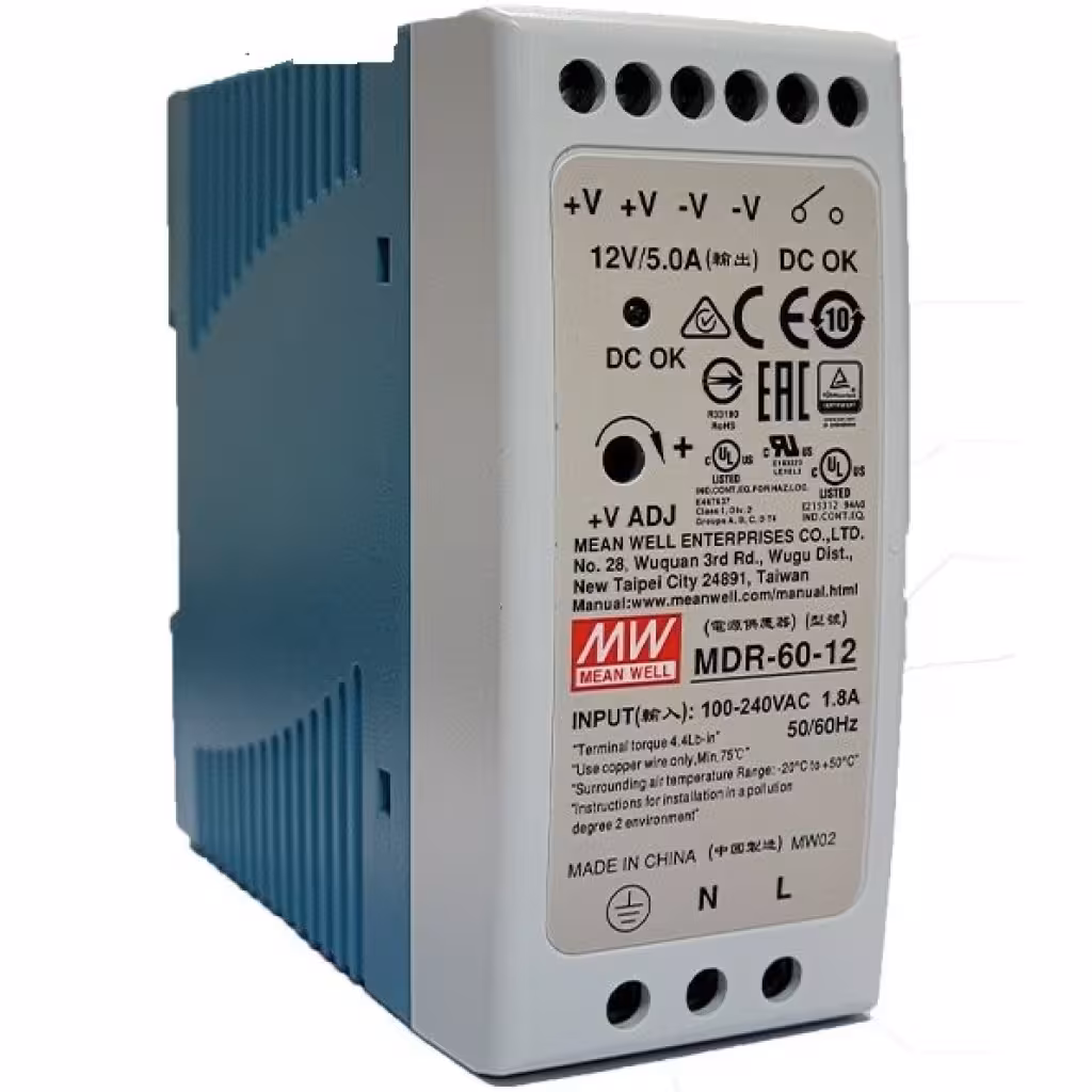منبع تغذیه مینول سری MDR-60-12