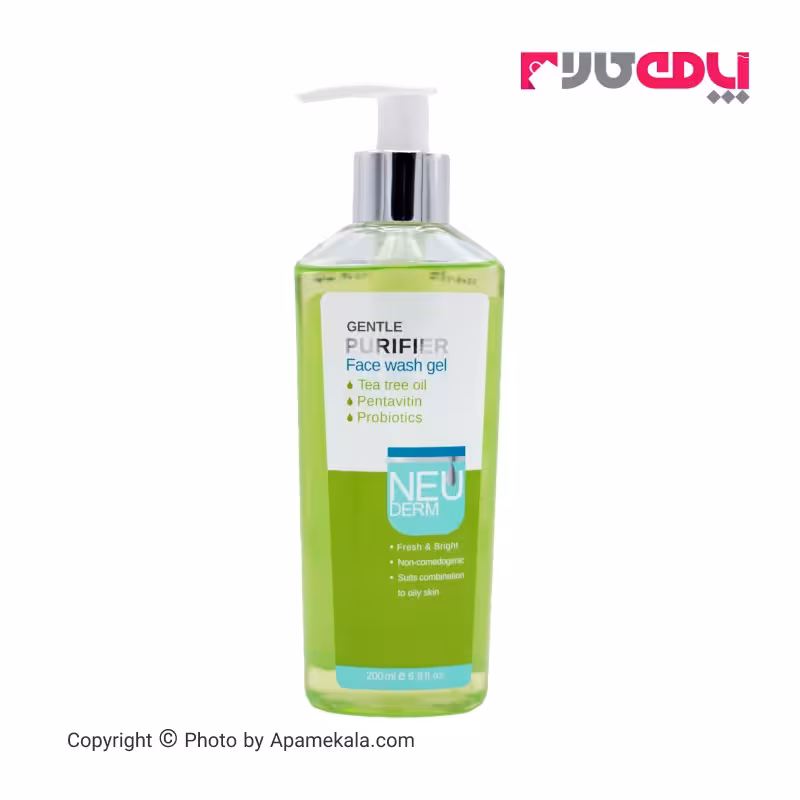 ژل شستشو صورت نئودرم مدل gentle purifier مناسب پوست چرب 200 میل