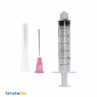 سرنگ 5 سی سی سه قطعه لوئرلاک آوا با دو سر سوزن گیج 18