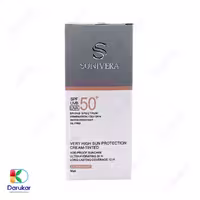 کرم ضدآفتاب رنگی سانیورا مناسب پوست چرب با SPF50
