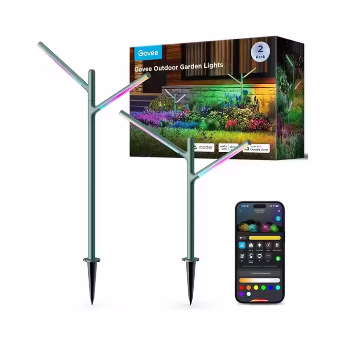 خرید چراغ‌ هوشمند فضای باز Govee Outdoor Garden Lights H7086 با بهترین قیمت