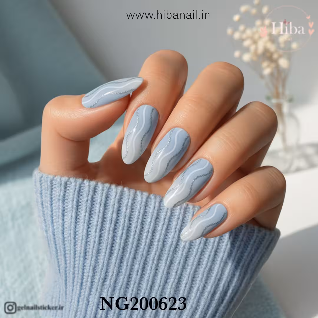 استیکر ژله ای کاشت ناخن (نیل رپ)_کد NG200623