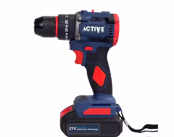 دریل شارژی 21 ولت براشلس 2 باتری اکتیو مدل AC-3121BL