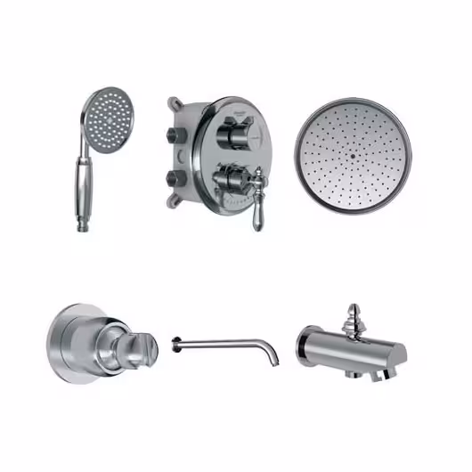 شیر حمام توکار شودر مدل زیگموند تیپ 4 ABS کروم