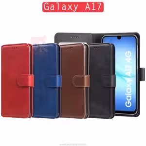 کیف محافظ سامسونگ Folio Magnetic Flip Leather Case | Galaxy A17