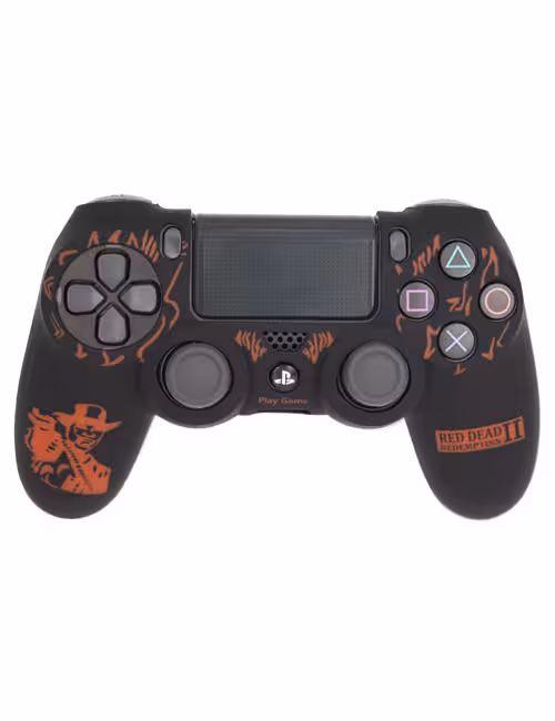 روکش محافظ دسته PS4 لیزری مشکی قرمز طرح رد دد ریدمپشن 2 کد b