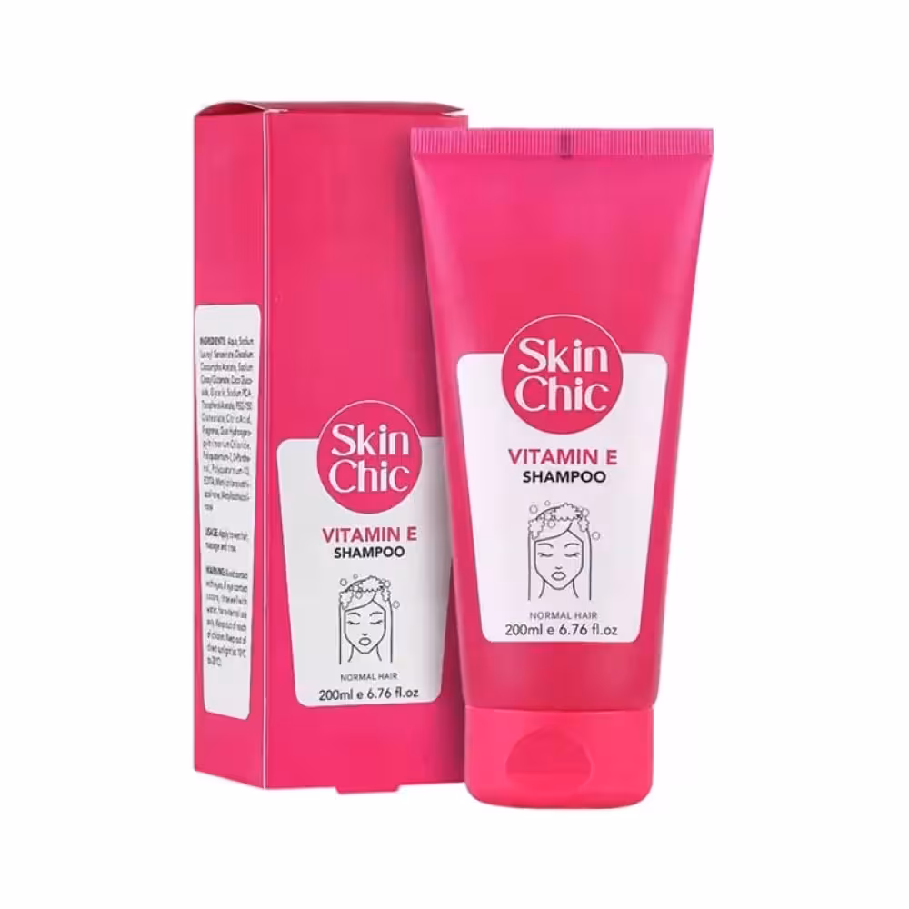 شامپو مو نرمال حاوی ویتامین E اسکین شیک حجم 200 میلی لیتر