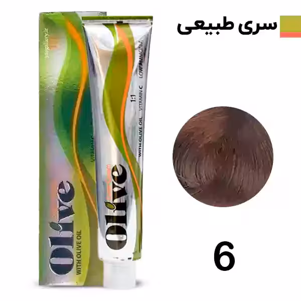 رنگ مو الیو بلوند تیره olive شماره 6