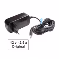 آداپتور 12 ولت 2.5 آمپر درجه یک  12v/2.5a فیش استاندارد 5.5 در 2.5 میلی متر،طول سیم یک و نیم متر
