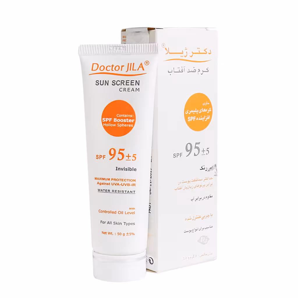 کرم ضد آفتاب دکتر ژِیلا SPF95 بی رنگ
