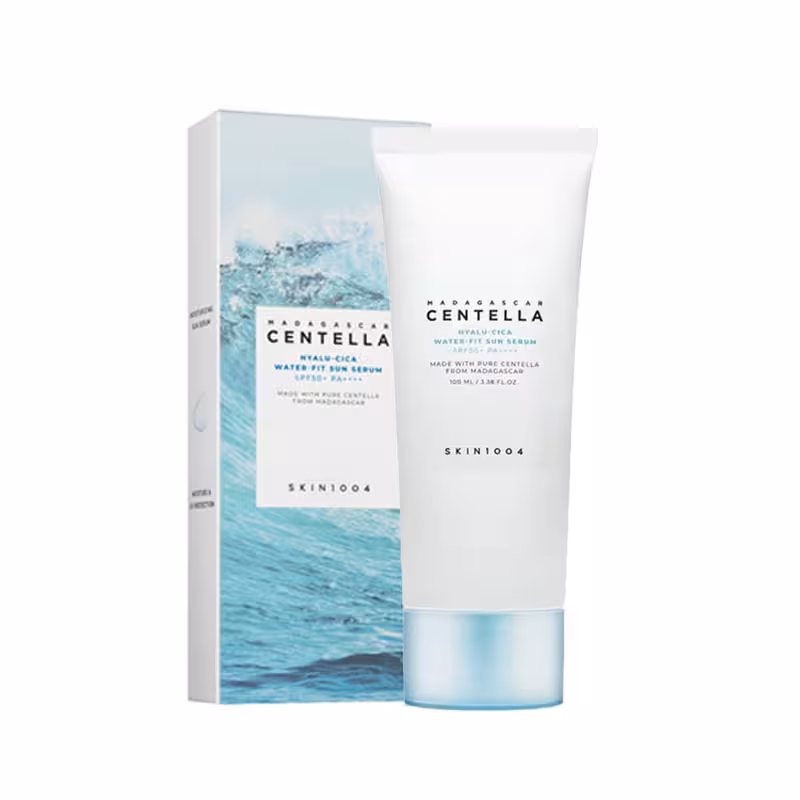 ضد آفتاب سنتلا SKIN 1004 هیالو سیکا ماداگاسکار بی رنگ SPF50 حجم 100ml