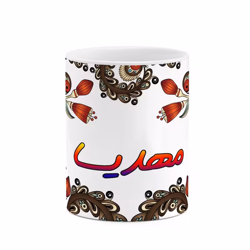خرید ماگ-لیوان    اسم مهدیسا  سنتی گل و بته کد mgh47688