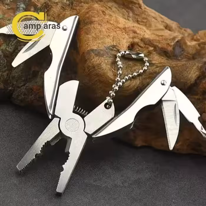 انبردست جیبی همه کاره تاشو ضد زنگ مدل RH-24S - کمپ آراس