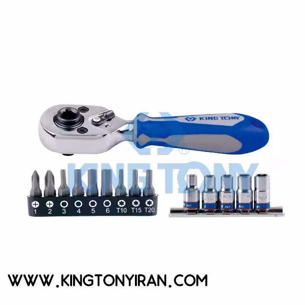کینگ تونی 2515MR ست بکس و بیت 1/4 درایو 15 عددی
