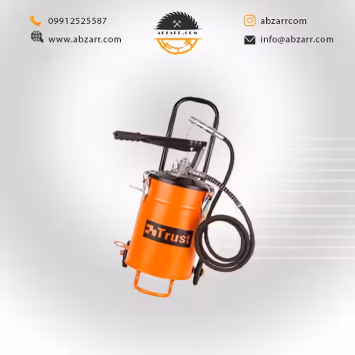 گریس پمپ 3 تنظیم سطلی 15 کیلویی چرخدار تراست  VGP15/T (( اقساط یک ساله ))