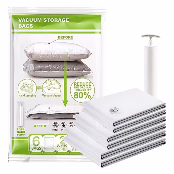 بسته 6 عددی کیسه ذخیره سازی فشرده وکیوم Vacuum Storage Bags 6 Bags