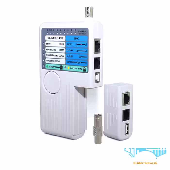 تستر 4 کاره شبکه طرح فولRemote Cable RJ11/RJ45/USB/BNC Tester