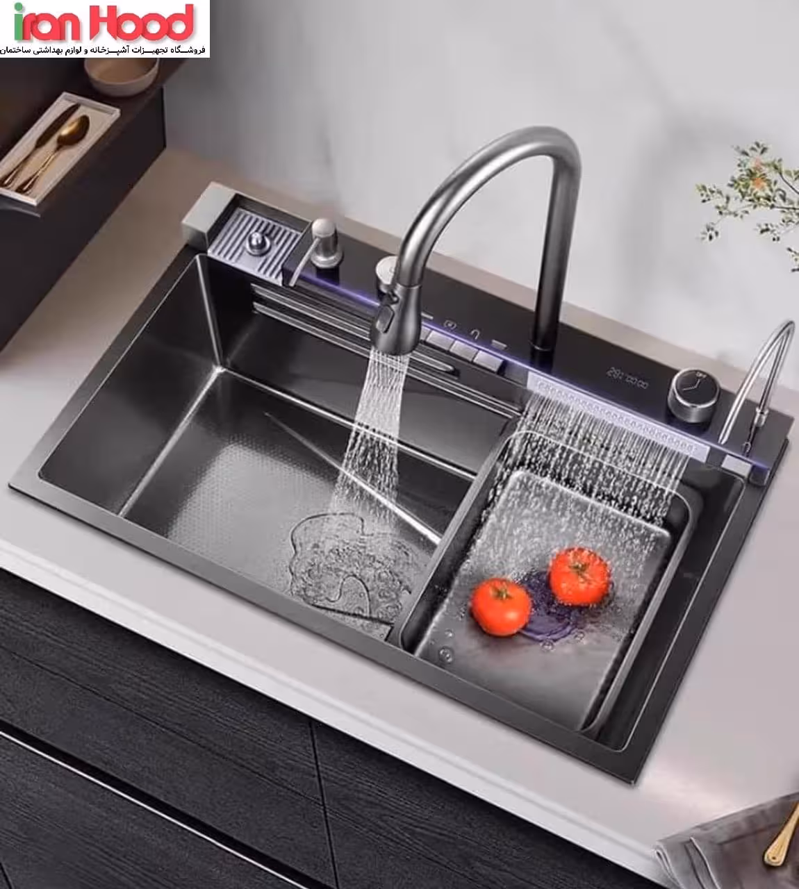 سینک ظرفشویی آبشاری پیانویی 5 کلید هایشین (HYSHIN)