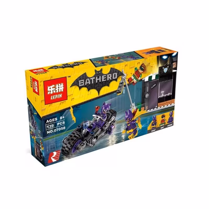 لگو بتمن مووی تعقیب موتور کت وومن