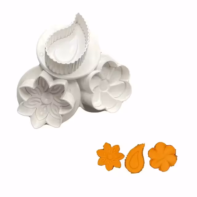 کاتر فشاری سه عددی گل و ترمه