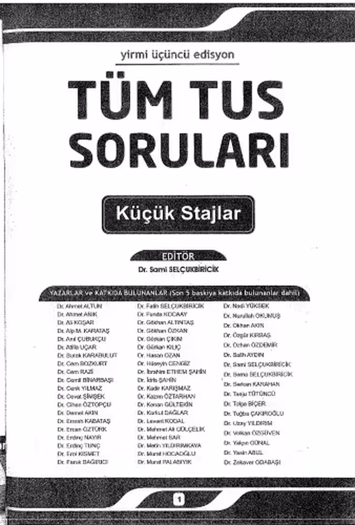 خرید و دانلود نسخه کامل کتاب Tüm Tus Soruları Küçük Stajlar