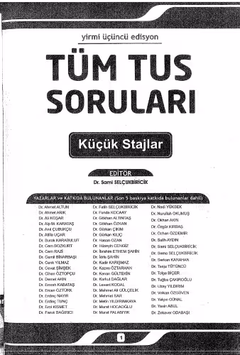 خرید و دانلود نسخه کامل کتاب Tüm Tus Soruları Küçük Stajlar